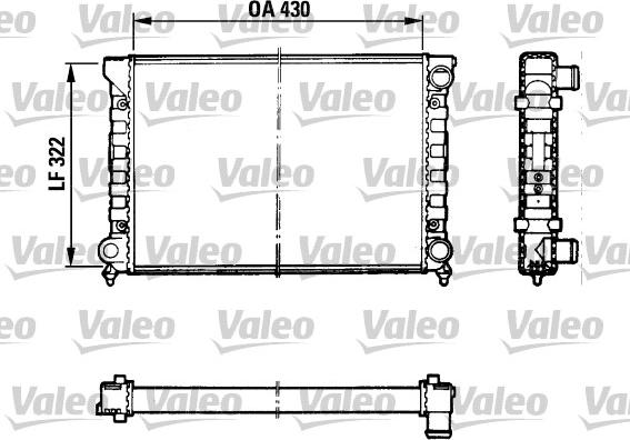 Valeo 883869 - Radiatore, Raffreddamento motore autozon.pro