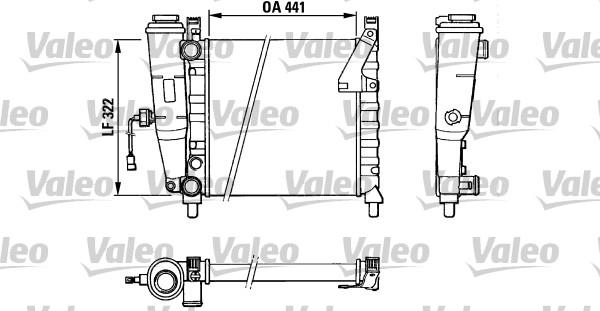 Valeo 883828 - Radiatore, Raffreddamento motore autozon.pro