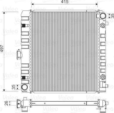 Valeo 883778 - Radiatore, Raffreddamento motore autozon.pro