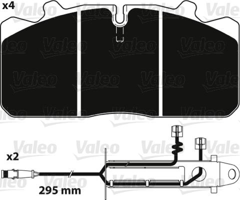 Valeo 882238 - Kit pastiglie freno, Freno a disco autozon.pro