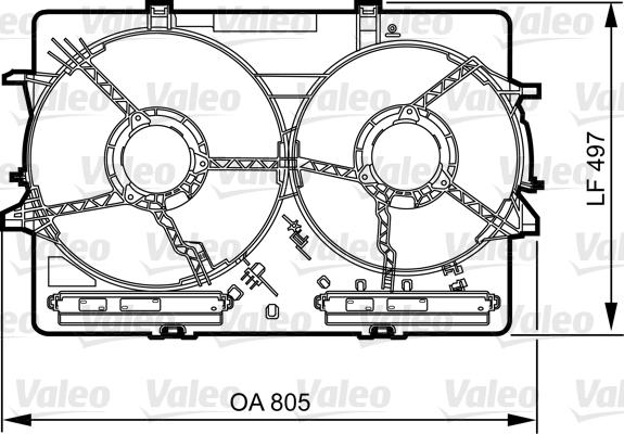 Valeo 820757 - Supporto, Griglia radiatore autozon.pro