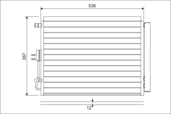 Valeo 822598 - Condensatore, Climatizzatore autozon.pro