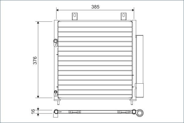 Valeo 822600 - Condensatore, Climatizzatore autozon.pro