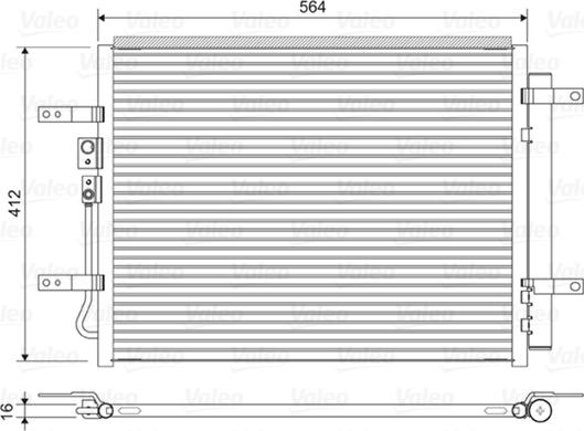 Valeo 822628 - Condensatore, Climatizzatore autozon.pro