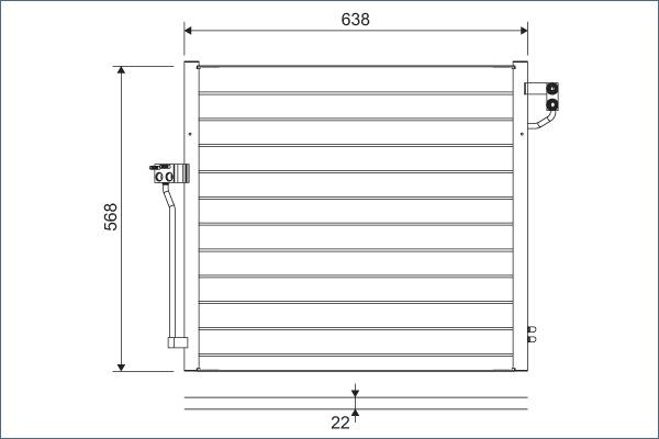 Valeo 822623 - Condensatore, Climatizzatore autozon.pro