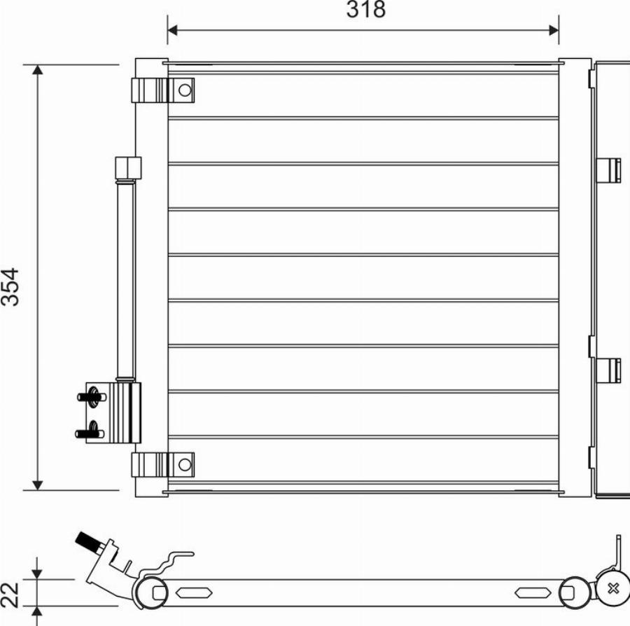 Valeo 822758 - Condensatore, Climatizzatore autozon.pro