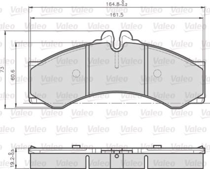 Valeo 872076 - Kit pastiglie freno, Freno a disco autozon.pro