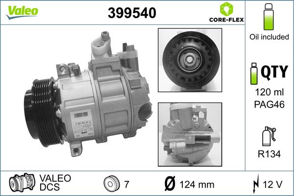 Valeo 399540 - Compressore, Climatizzatore autozon.pro