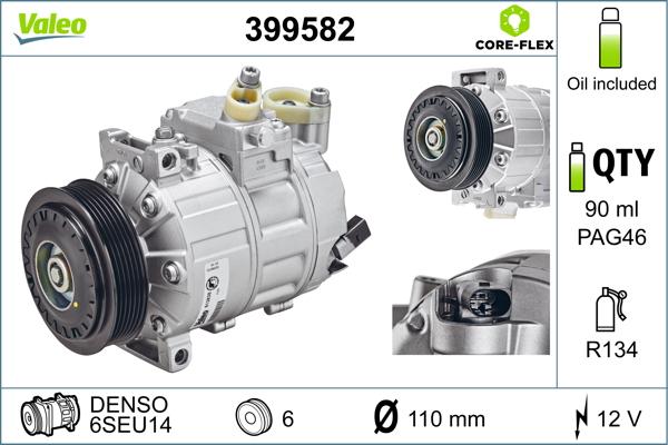 Valeo 399582 - Compressore, Climatizzatore autozon.pro