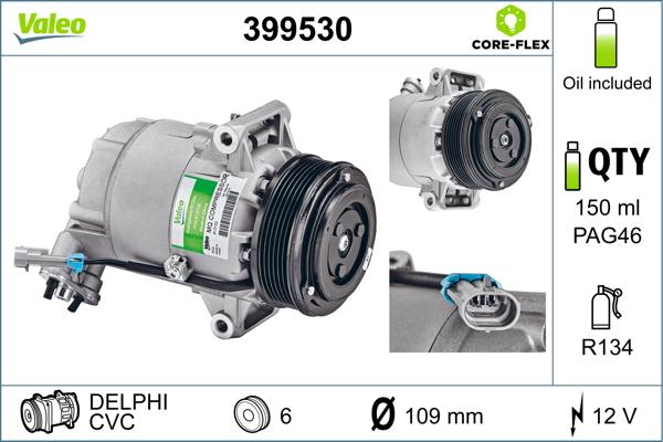 Valeo 399530 - Compressore, Climatizzatore autozon.pro