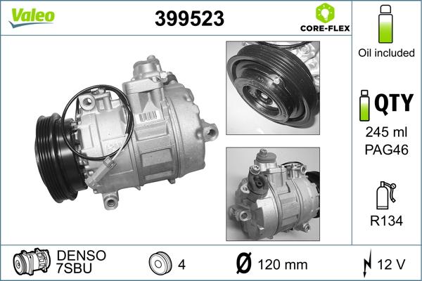 Valeo 399523 - Compressore, Climatizzatore autozon.pro