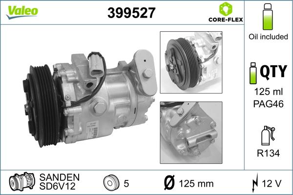 Valeo 399527 - Compressore, Climatizzatore autozon.pro