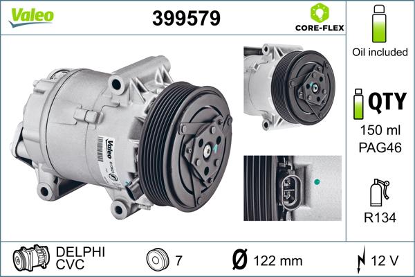 Valeo 399579 - Compressore, Climatizzatore autozon.pro