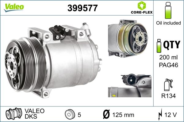 Valeo 399577 - Compressore, Climatizzatore autozon.pro