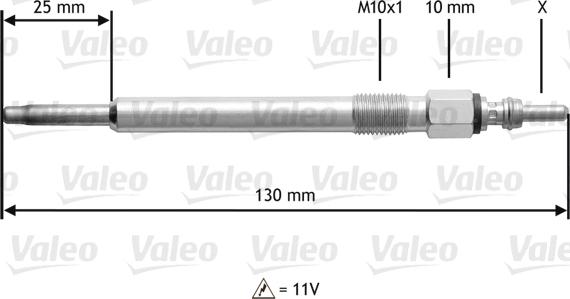 Valeo 345 166 - Candeletta autozon.pro