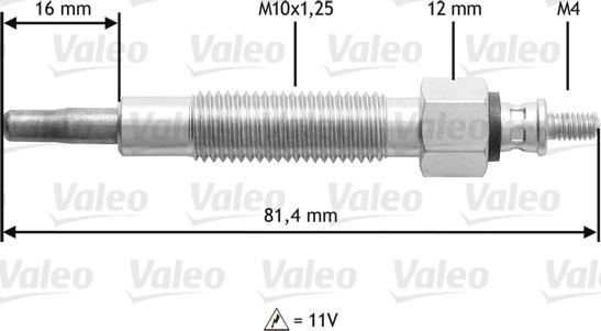 Valeo 345 186 - Candeletta autozon.pro