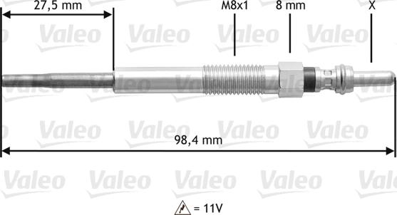 Valeo 345 175 - Candeletta autozon.pro