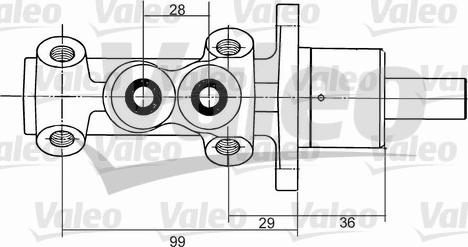 Valeo 350824 - Cilindro maestro del freno autozon.pro