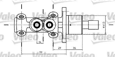 Valeo 350734 - Cilindro maestro del freno autozon.pro