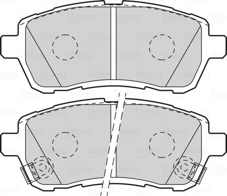 Valeo 301999 - Kit pastiglie freno, Freno a disco autozon.pro