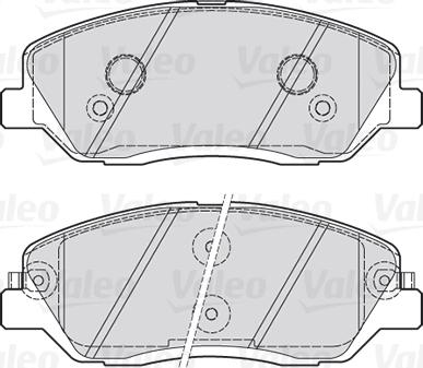 Valeo 670937 - Kit pastiglie freno, Freno a disco autozon.pro