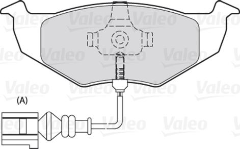 Valeo 301488 - Kit pastiglie freno, Freno a disco autozon.pro