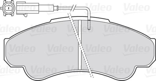 Valeo 301569 - Kit pastiglie freno, Freno a disco autozon.pro