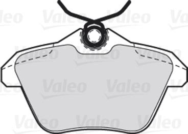 Valeo 301581 - Kit pastiglie freno, Freno a disco autozon.pro