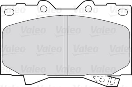 Valeo 301535 - Kit pastiglie freno, Freno a disco autozon.pro