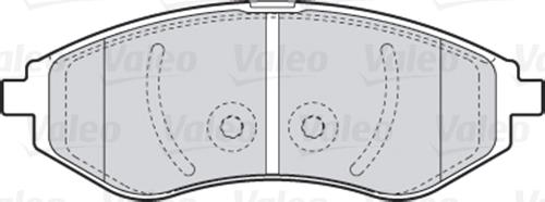 Valeo 301644 - Kit pastiglie freno, Freno a disco autozon.pro