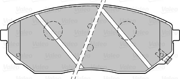 Valeo 301654 - Kit pastiglie freno, Freno a disco autozon.pro