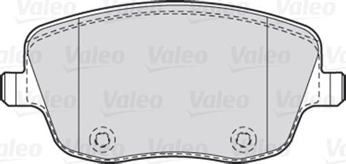 Valeo 301667 - Kit pastiglie freno, Freno a disco autozon.pro