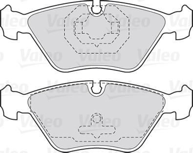 Valeo 301616 - Kit pastiglie freno, Freno a disco autozon.pro