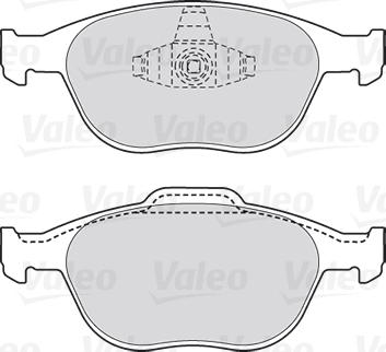 Valeo 301639 - Kit pastiglie freno, Freno a disco autozon.pro