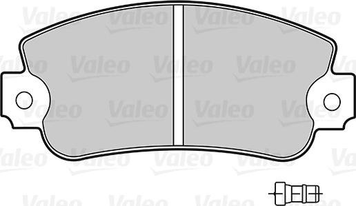 Valeo 301091 - Kit pastiglie freno, Freno a disco autozon.pro