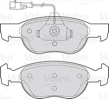 Valeo 301040 - Kit pastiglie freno, Freno a disco autozon.pro