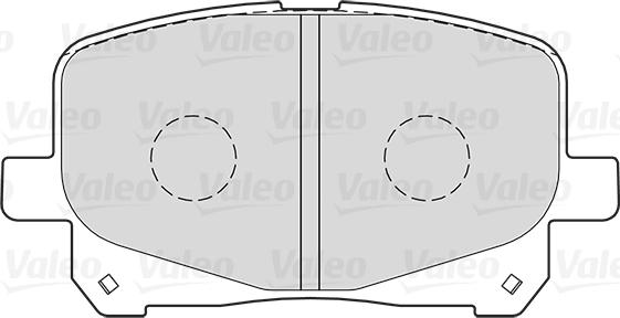 Valeo 301025 - Kit pastiglie freno, Freno a disco autozon.pro