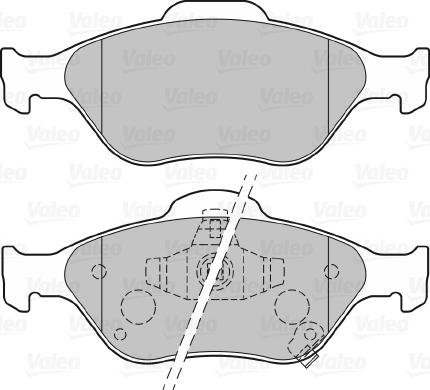 Valeo 670026 - Kit pastiglie freno, Freno a disco autozon.pro