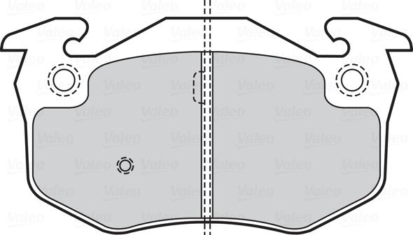 Valeo 301158 - Kit pastiglie freno, Freno a disco autozon.pro