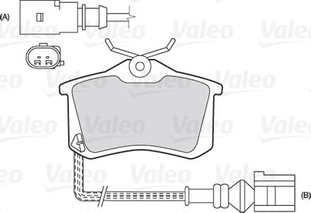 Valeo 301180 - Kit pastiglie freno, Freno a disco autozon.pro