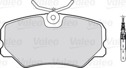 Valeo 670179 - Kit pastiglie freno, Freno a disco autozon.pro