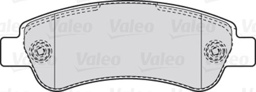 Valeo 301892 - Kit pastiglie freno, Freno a disco autozon.pro