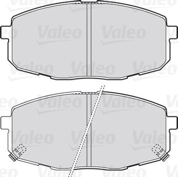 Valeo 301842 - Kit pastiglie freno, Freno a disco autozon.pro