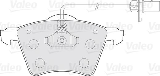 Valeo 301801 - Kit pastiglie freno, Freno a disco autozon.pro