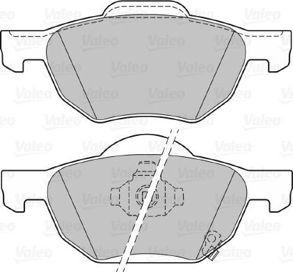 Valeo 301824 - Kit pastiglie freno, Freno a disco autozon.pro