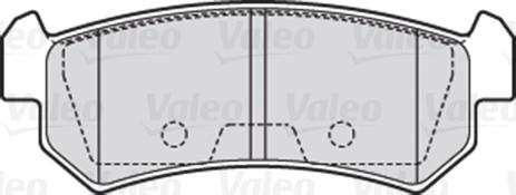 Valeo 301874 - Kit pastiglie freno, Freno a disco autozon.pro