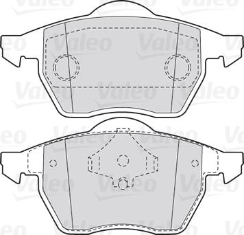 Valeo 301355 - Kit pastiglie freno, Freno a disco autozon.pro