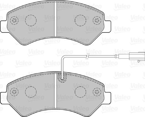 Valeo 670276 - Kit pastiglie freno, Freno a disco autozon.pro