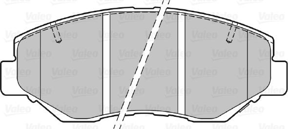 Valeo 301757 - Kit pastiglie freno, Freno a disco autozon.pro