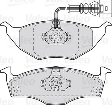 Valeo 301734 - Kit pastiglie freno, Freno a disco autozon.pro